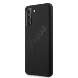 Etui Guess Script Vintage do Galaxy S21+, czarne