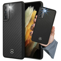 Etui Mercedes Dynamic Line do Galaxy S21+, czarne
