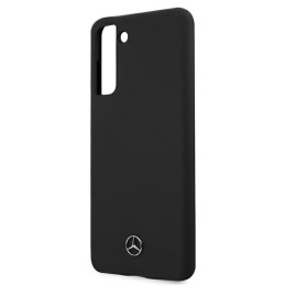 Etui Mercedes Silicone Line do Galaxy S21, czarne