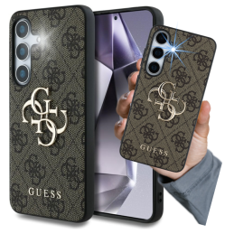 Etui Guess Big 4G Logo Classic Logo do Galaxy S25 Plus, brązowy