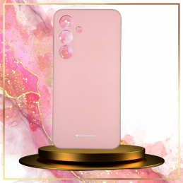 Etui Mercury Silicone do Samsung Galaxy S24+, różowo-piaskowy/pink sand