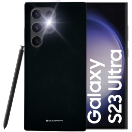 Etui Mercury Silicone do Samsung Galaxy S23 Ultra, czarne