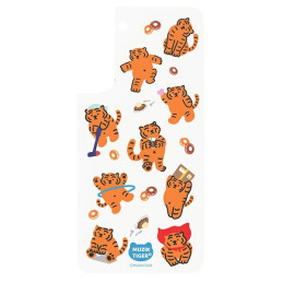 Panel Samsung do etui Frame Cover do Galaxy S22 Muzik Tiger biały
