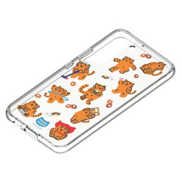 Panel Samsung do etui Frame Cover do Galaxy S22 Muzik Tiger biały