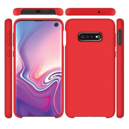 Etui Beline Silicone do Galaxy S10 Plus czerwone