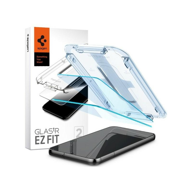 Szkło do etui + Aplikator Spigen Glas.tR EZ Fit do Galaxy S23, 2 sztuki