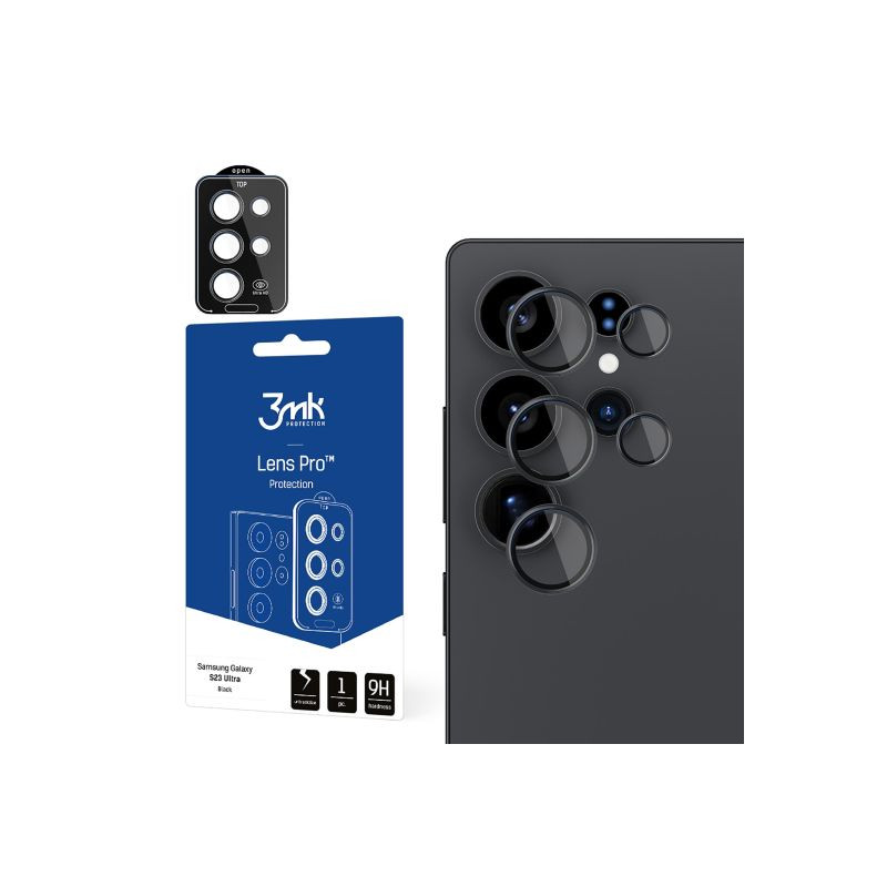 Ochrona na obiektyw aparatu 3MK Lens Protection Pro do Galaxy S25 Ultra, czarne
