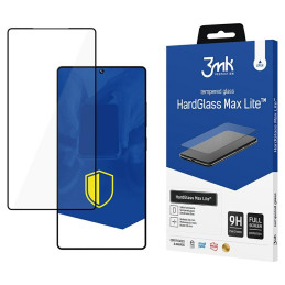 Szkło hartowane 3MK HardGlass Max Lite do Galaxy S25 Ultra, czarna ramka