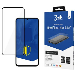 Szkło hartowane 3MK HardGlass Max Lite do Galaxy S25, czarna ramka
