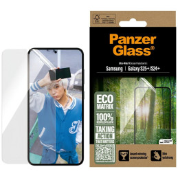 Szkło hartowane PanzerGlass Ultra-Wide Fit Eco Matrix do Galaxy S25 Plus / S24 Plus, przezroczyste