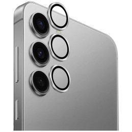 Szkło na obiektyw aparatu UNIQ Optix Aluminium Camera Lens do Galaxy S25, srebrny
