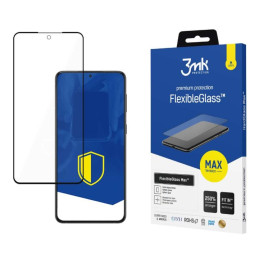 Szkło Hybrydowe 3MK FlexibleGlass Max do Galaxy S24, czarna ramka