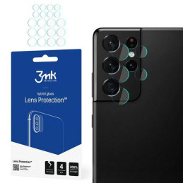 Szkło na obiektyw aparatu 3mk Lens Protection do Samsung Galaxy S21 Ultra, 4szt