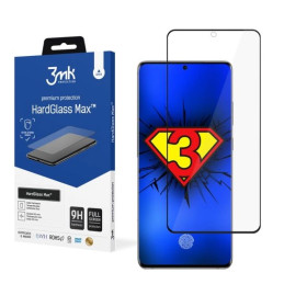 Szkło Hartowane 3MK HardGlass Max do Galaxy S20 Ultra, czarna ramka
