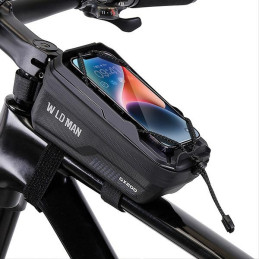 Etui sakwa na ramę, uchwyt rowerowy WILDMAN GX200, czarna