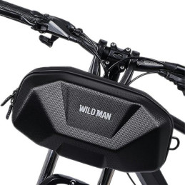 Torba na ramę roweru, uchwyt rowerowy WILDMAN X9, czarna