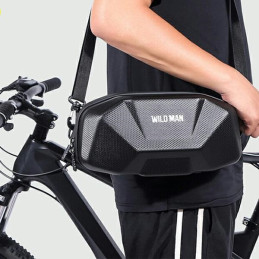Torba na ramę roweru, uchwyt rowerowy WILDMAN X9, czarna