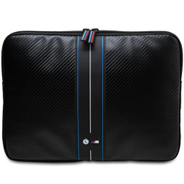 Pokrowiec/torba BMW Sleeve Carbon Blue Stripes na laptopa do 16", czarna