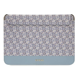 Torba / pokrowiec Guess Sleeve GCube Stripes na laptop do 14", niebieskie