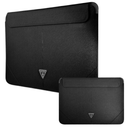 Torba / pokrowiec Guess Sleeve Saffiano Triangle Logo na laptop do 14", czarna