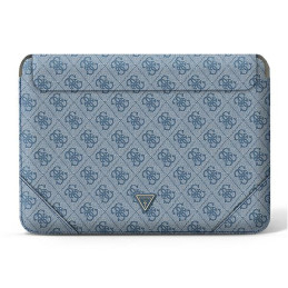 Pokrowiec / torba Guess Sleeve 4G Uptown Triangle logo na laptop do 14", niebieska