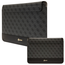 Torba / pokrowiec Guess Sleeve 4G Stripe Metal Logo na laptop do 14", czarna