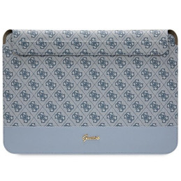 Torba / pokrowiec Guess Sleeve 4G Stripe Metal Logo na laptop do 14", niebieska