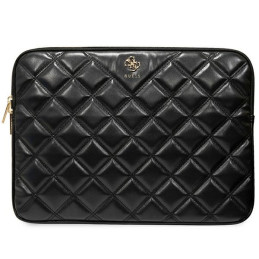 Torba / pokrowiec Guess Sleeve Quilted 4G na laptop do 14", czarne