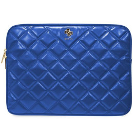 Torba / pokrowiec Guess Sleeve Quilted 4G na laptop do 14", niebieskie