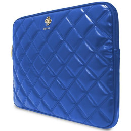 Torba / pokrowiec Guess Sleeve Quilted 4G na laptop do 14", niebieskie