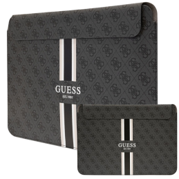 Torba / pokrowiec Guess 4G Printed Stripes na laptop do 16", czarna