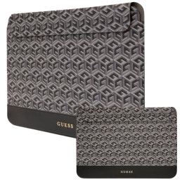 Torba / pokrowiec Guess Sleeve GCube Stripes na laptop do 16", czarna
