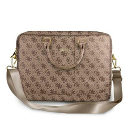 Torba Guess 4G Uptown na lapatop do 16", brązowa