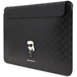 Pokrowiec/torba Karl Lagerfeld Saffiano Monogram Ikonik Sleeve  na laptop do 14", czarna