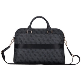 Torba Guess 4G Zipper Pocket Triangle Logo na laptop do 15", czarna