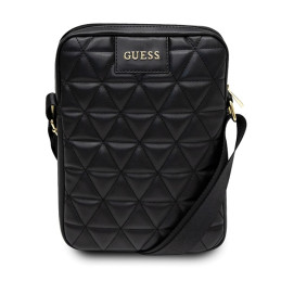 Torba, Torebka na ramie Guess Quilted Tablet Bag na tableta do 10", czarna