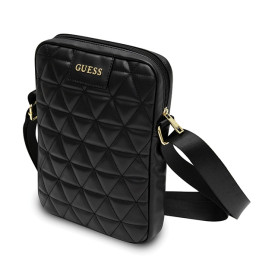 Torba, Torebka na ramie Guess Quilted Tablet Bag na tableta do 10", czarna