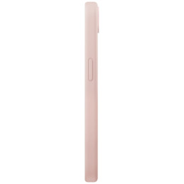 Etui UNIQ Lino do MagSafe do iPhone 16e, różowe