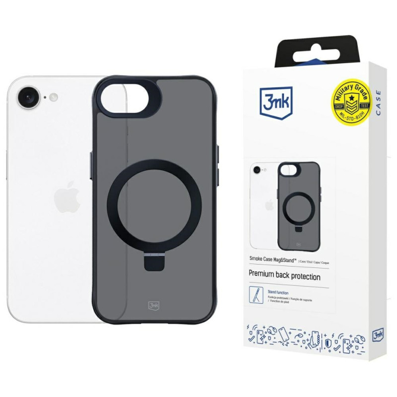 Etui 3MK Smoke Case Mag&Stand do iPhone 16e