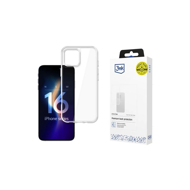 Etui 3MK Armor Case do iPhone 16 Pro Max, przezroczyste