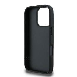 Etui Guess Quilted Metal Logo do iPhone 16 Pro Max, czarne
