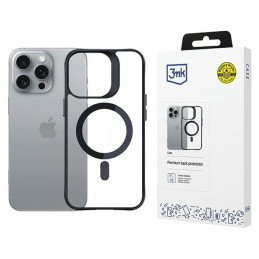 Etui 3mk Satin Armor Case MagSafe do iPhone 16 Pro Max, czarne