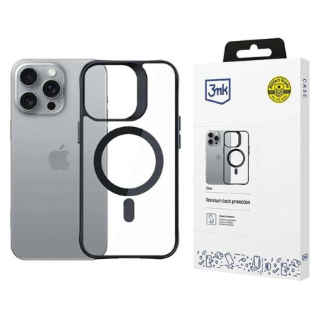 Etui 3mk Satin Armor Case MagSafe do iPhone 16 Pro Max, czarne