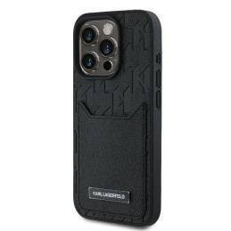 Etui Karl Lagerfeld Cardslots Monogram do iPhone 16 Pro Max, czarny/black