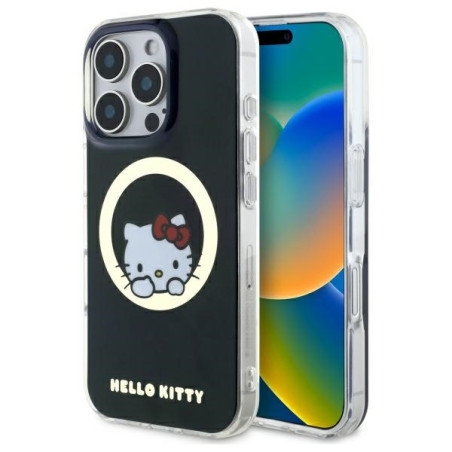 Etui Hello Kitty IML Sweet Kitty Magsafe do iPhone 16 Pro Max , czarny/black