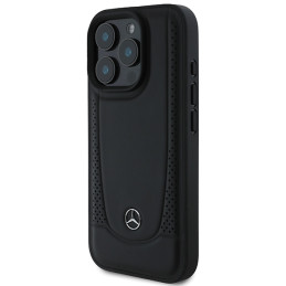 Etui Mercedes Leather Urban Line do iPhone 16 Pro Max, czarne