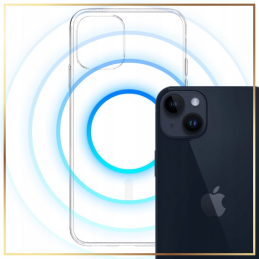 Etui 3mk Clear MagCase do MagSafe, do iPhone 16 Pro Max, przezroczysto-białe