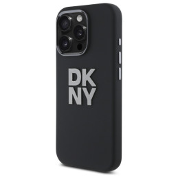 Etui DKNY Liquid Silicone Metal Logo do iPhone 16 Pro Max, czarne