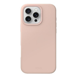 Etui UNIQ Lino Hue MagSafe do iPhone 16 Pro Max, różowe