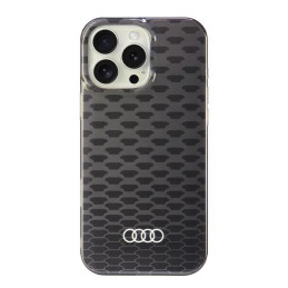 Etui Audi IML Stitching Pattern MagSafe do iPhone 16 Pro Max, czarne